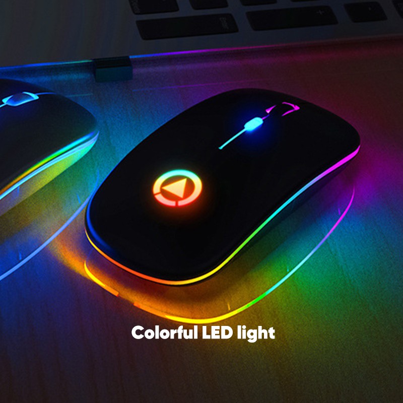 Smartfish Mouse Wireless Optical Rechargeable 1600DPI RGB LED