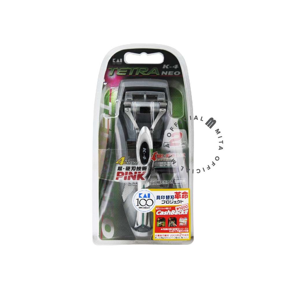 [MADE IN JAPAN] MITA KAI TETRA K-4 NEO Cukuran Kumis/ Jenggot 4 blades