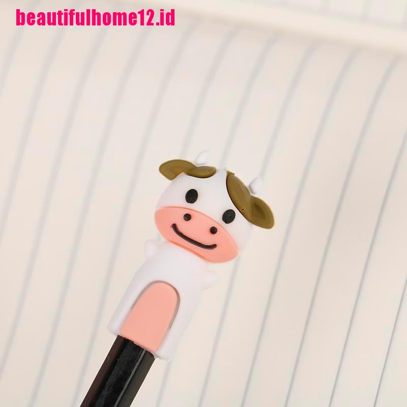 3 Pcs / 1 Set Tutup Pensil Bahan Silikon Untuk Perlengkapan Sekolah