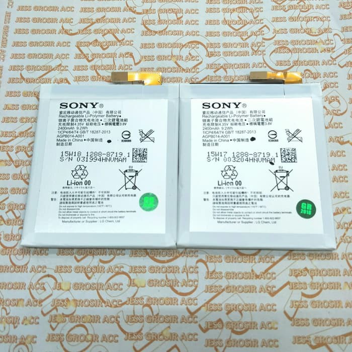 Baterai Battery Original SONY EXPERIA M4 AQUA , M4 DUAL , LIS1576ERPC , E2303 E2353 AGPB014-A001