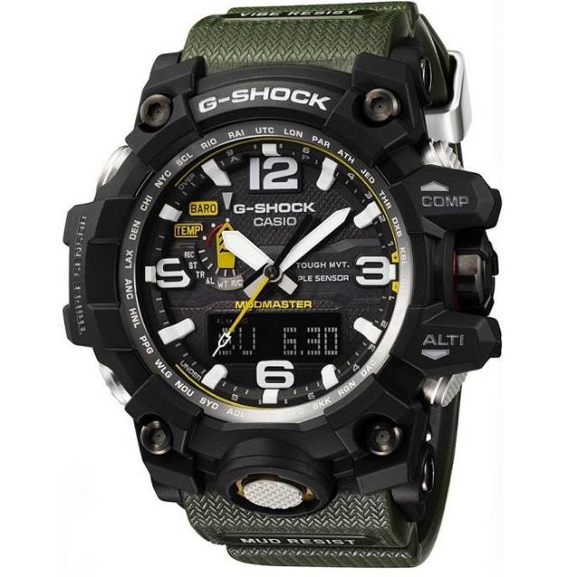 Casio G-Shock MUDMASTER GWG-1000-1A3
Triple Sensor Solar Multiband 6 Watch Original GWG-1000-1A3DR