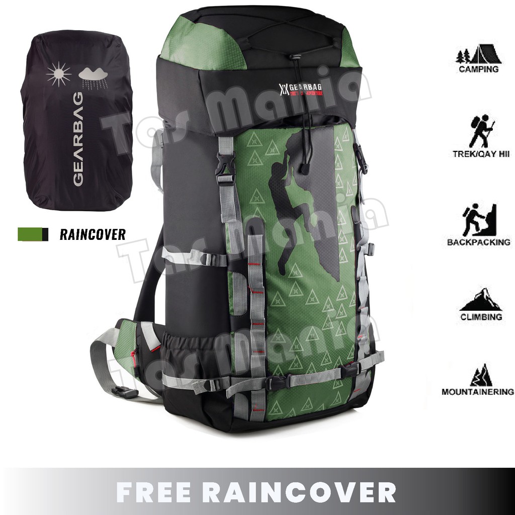 PTS - PROMO MUDIK LEBARAN - Gear Bag X Mountain Top Camping Hiking Backpack + FREE RAINCOVER