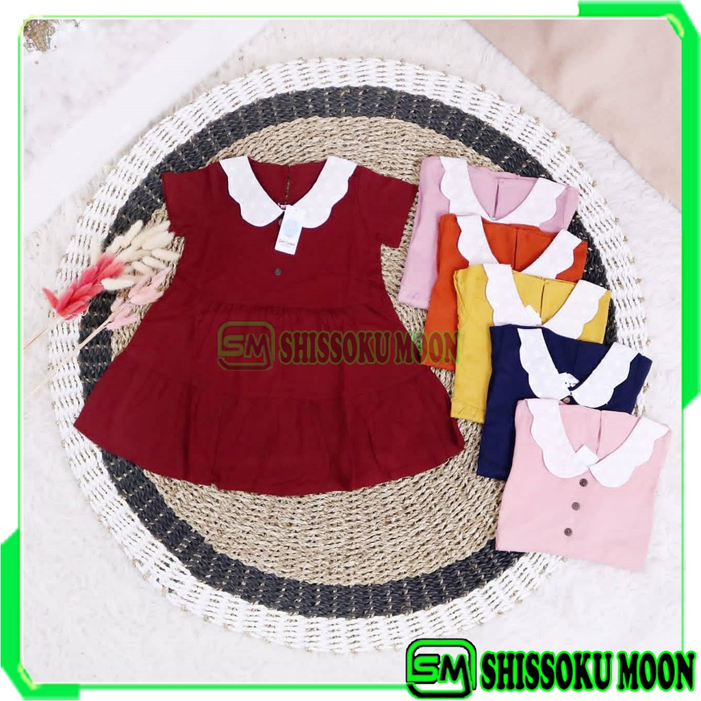 BAJU DRESS ANAK 2-5 TAHUN BAHAN RAYON TWILL PREMIUM