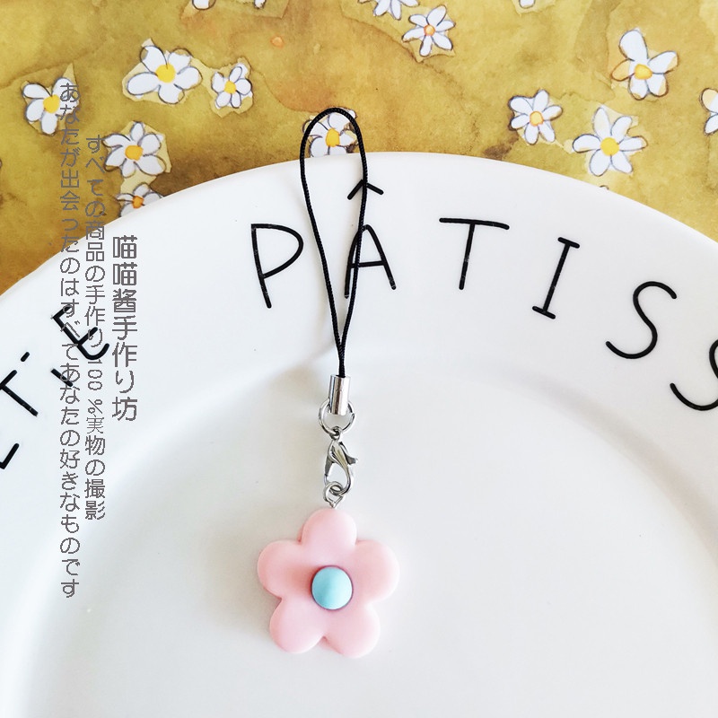 Tali Lanyard Motif Bunga Daisy Gaya Korea Untuk Dekorasi Ponsel