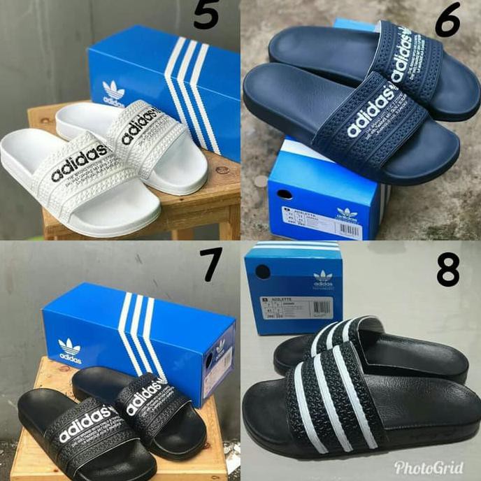 PRODUK LARIS SENDAL PRIA ADIDAS SLOP ADILETTE GRADE ORI MADE IN ITALY SANDAL COWO MURAH
