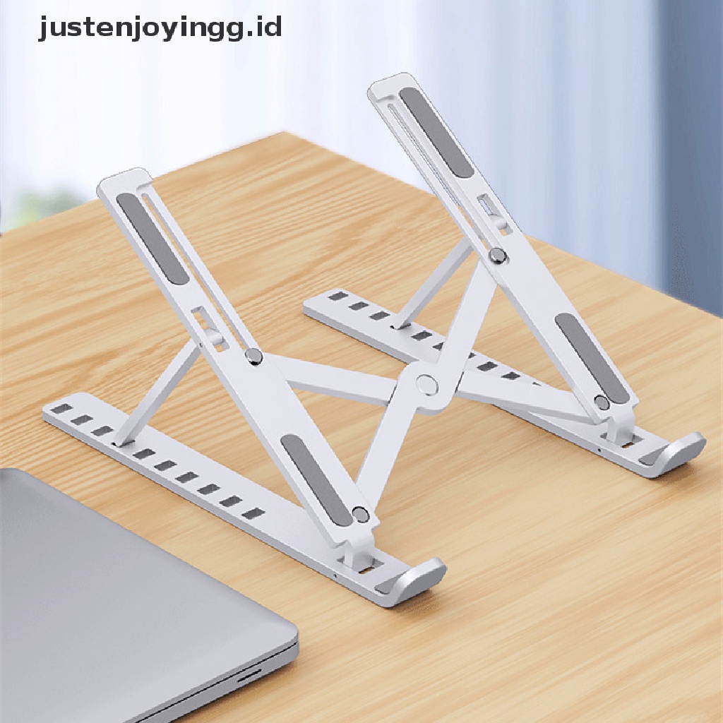 // justenjoyingg.id // Laptop Stand MacBook Pro Notebook Stand Foldable Aluminium Alloy Tablet Stand ~