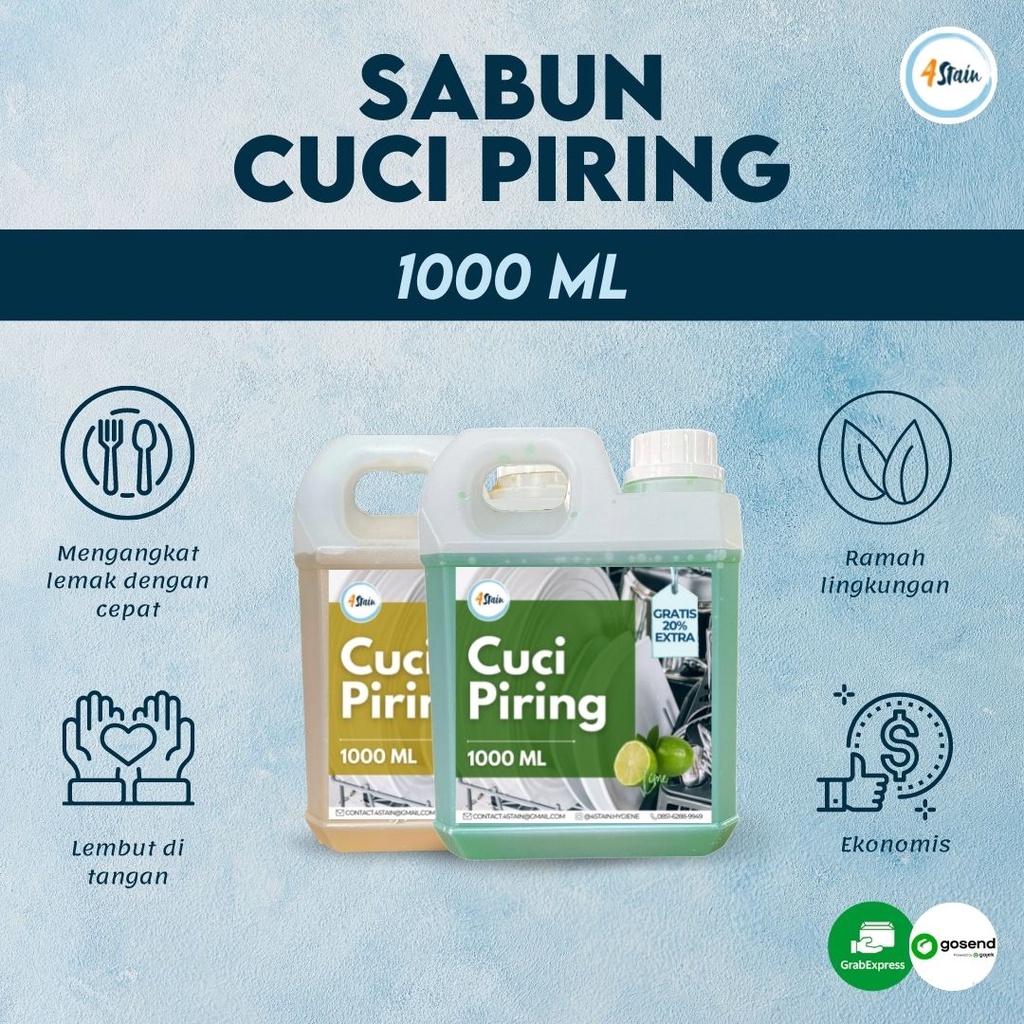 Sabun Cuci Piring 1 L 1000 ML Murah Wangi Dishwashing