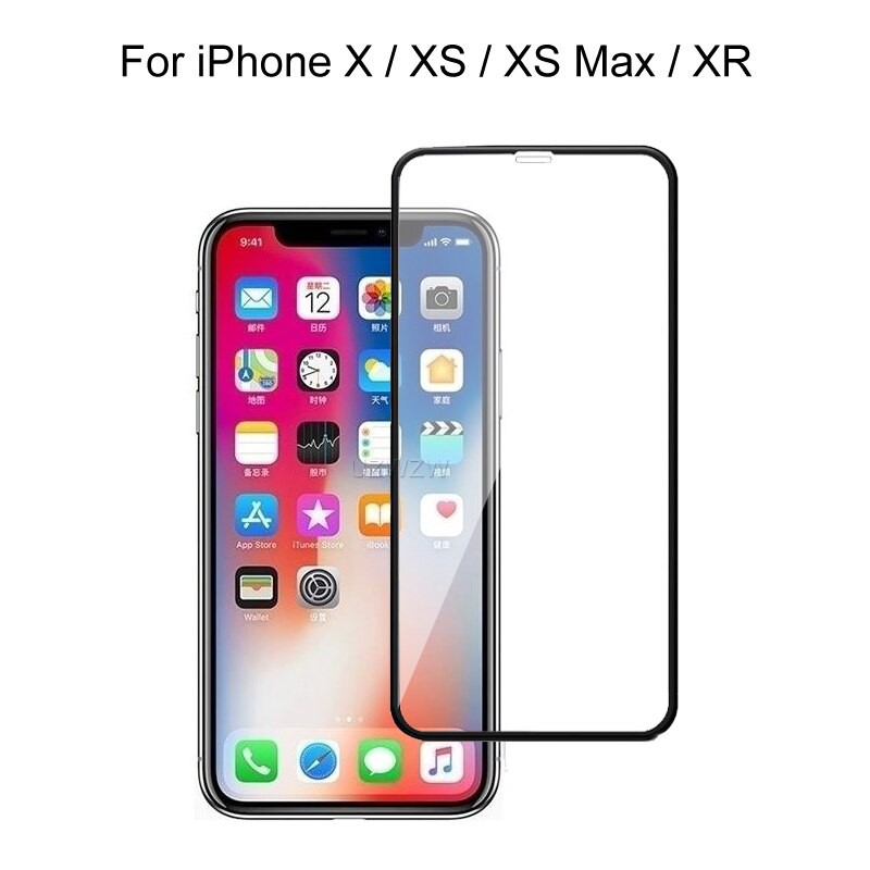 PROMO Tempered Glass APPLE Iphone X, Iphone XS, Iphone XR TG Layar FULL COVER Anti Gores Kaca