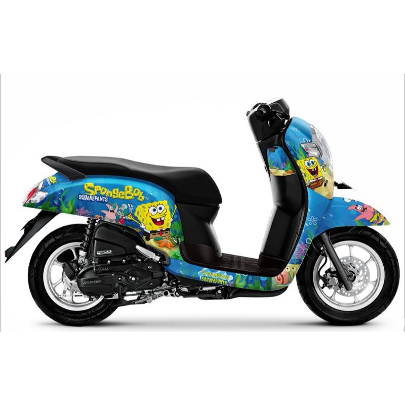 DECAL SCOOPY SPONGEBOB FULL BODY - STICKER SCOOPY 2017 - 2020