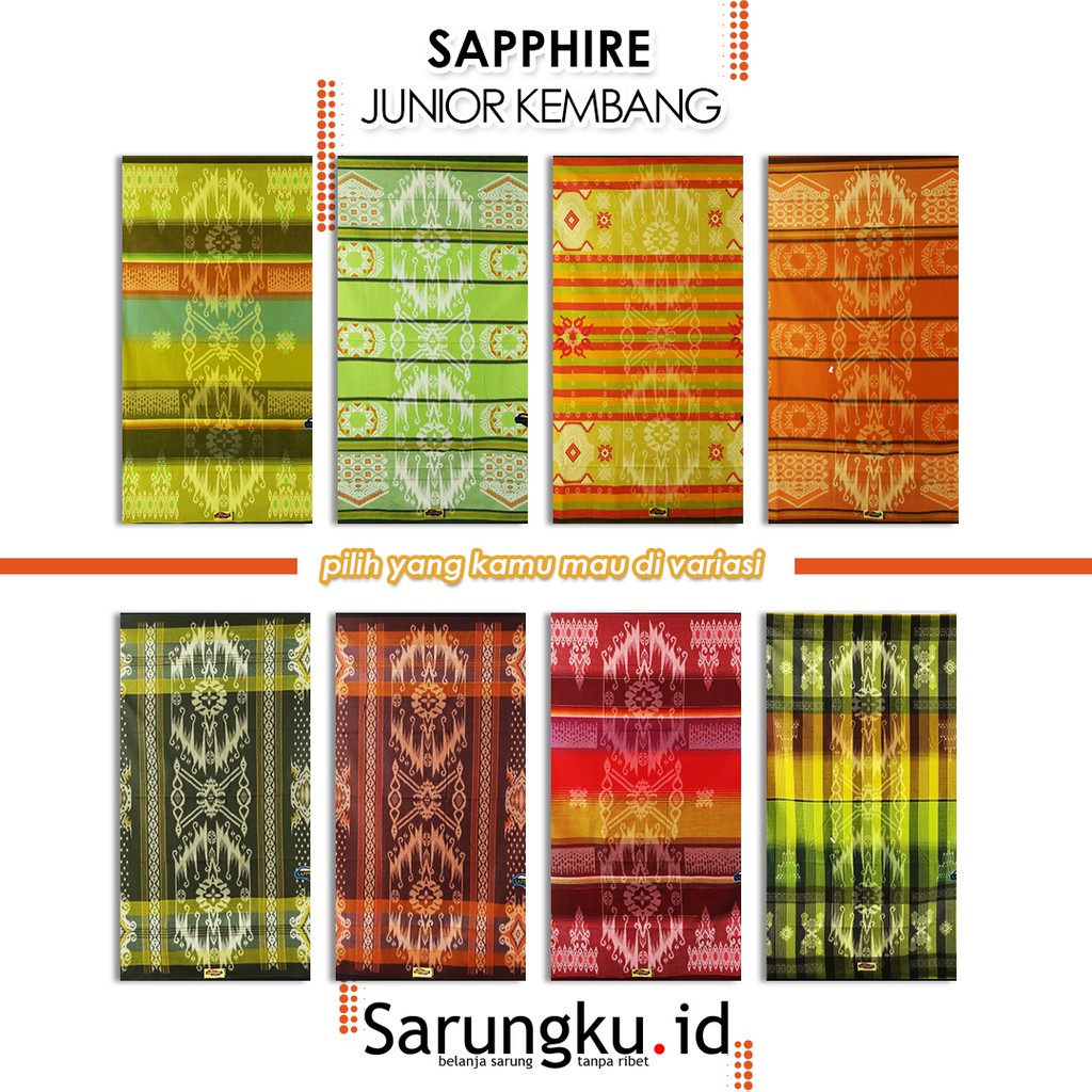 SARUNG SAPPHIRE JUNIOR KEMBANG