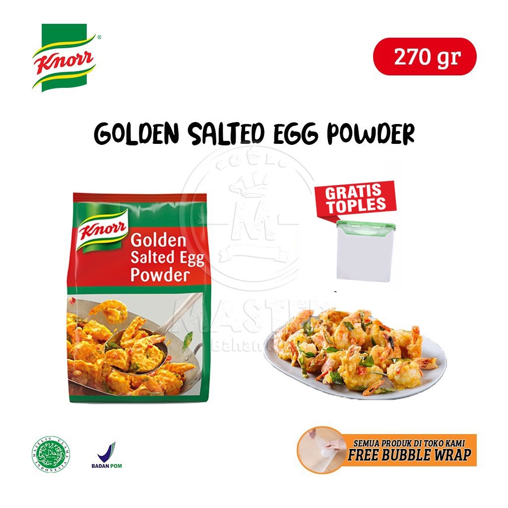 

Knorr Golden Salted Egg Powder / Bubuk Saus Telur Asin [270 gr]