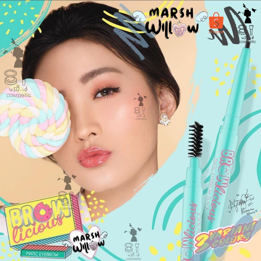 MarshWillow Brownlicious Eyebrow Pencil | Matic Eyebrow Pensil Alis by Natasha Wilona BPOM
