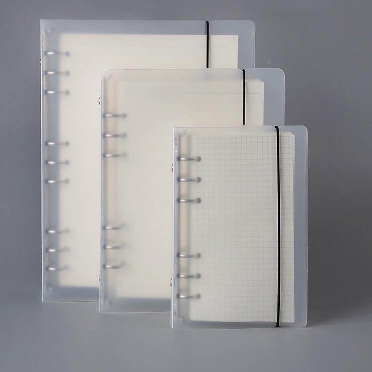 

Paket Terbaik 6 Ring Plastic Binder Cover A5 A6 B5 Binder Bahan Plastik PVC