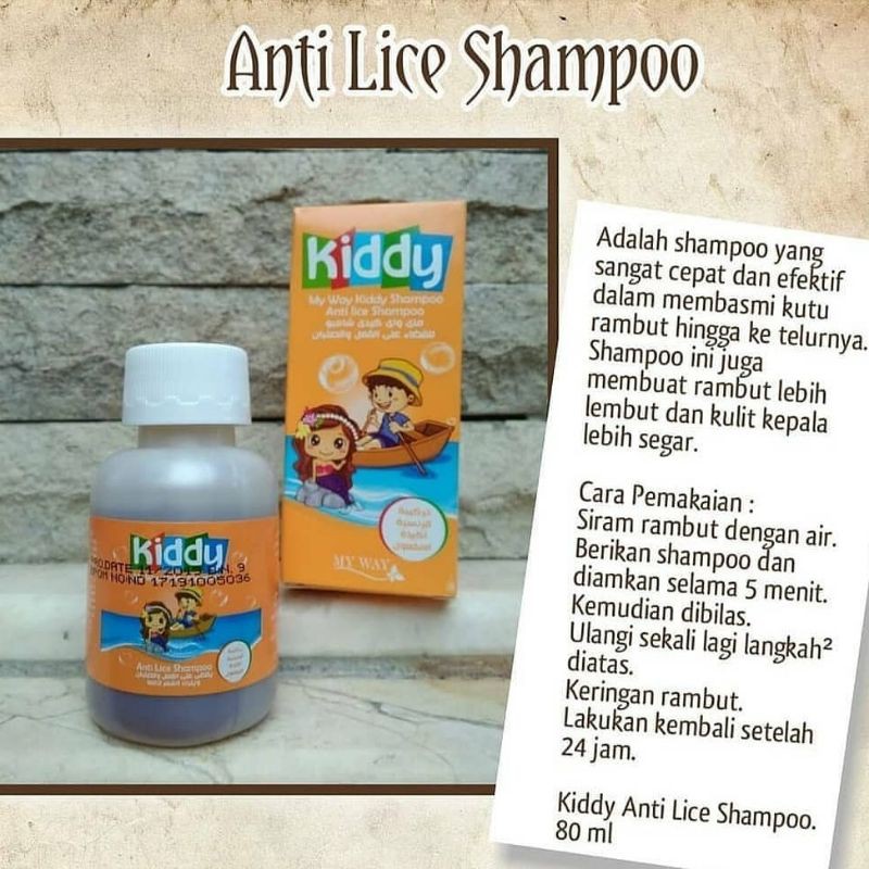 sampo kutu kiddy my way/peditox /sampo kutu kucing / sampo kutu anak