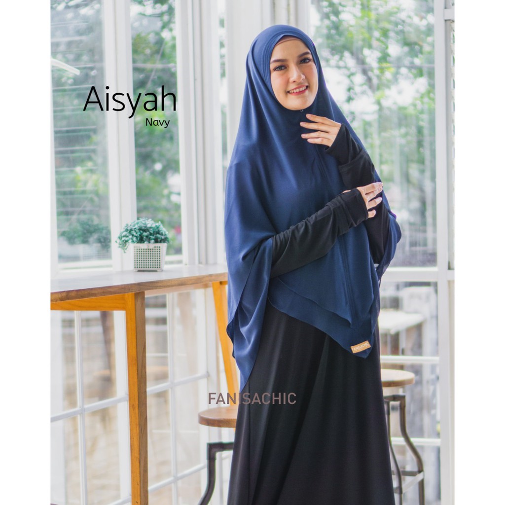 KHIMAR AISYAH Fanisachic JILBAB SYAR'I - NEW SERIES 2020 - Jilbab Polos fanisa chic