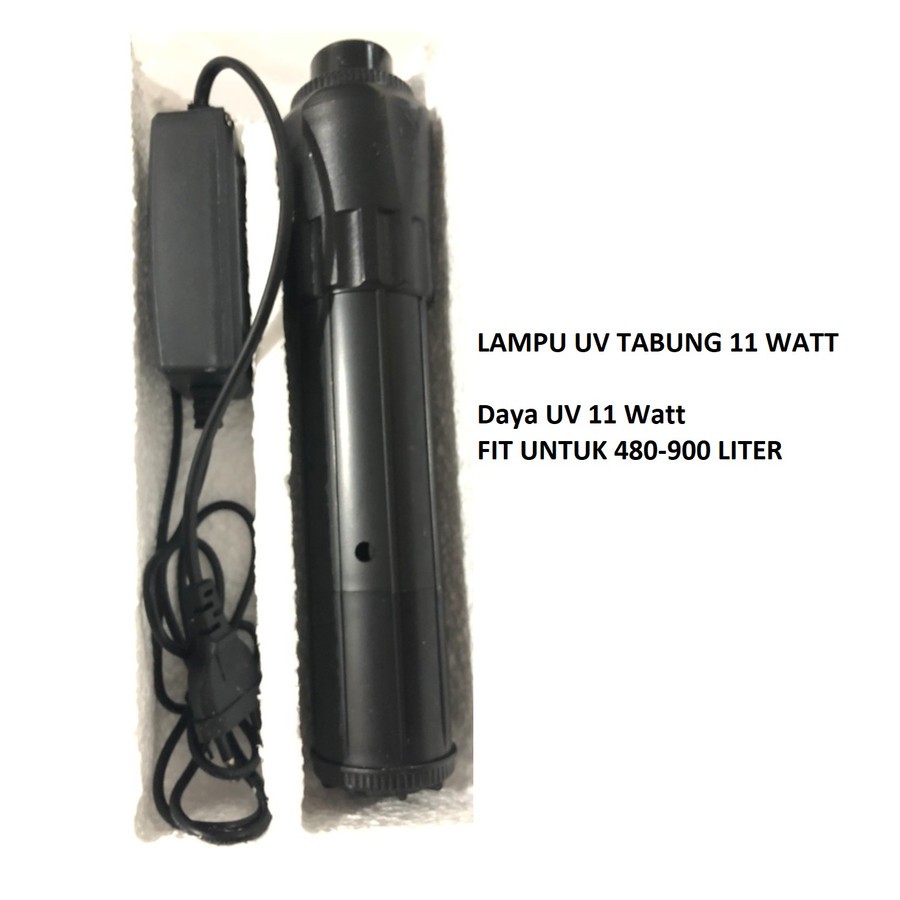 Lampu UV Tabung 11 watt / Lampu UV plus Tabung 11 watt untuk air aquarium / kolam / air minum