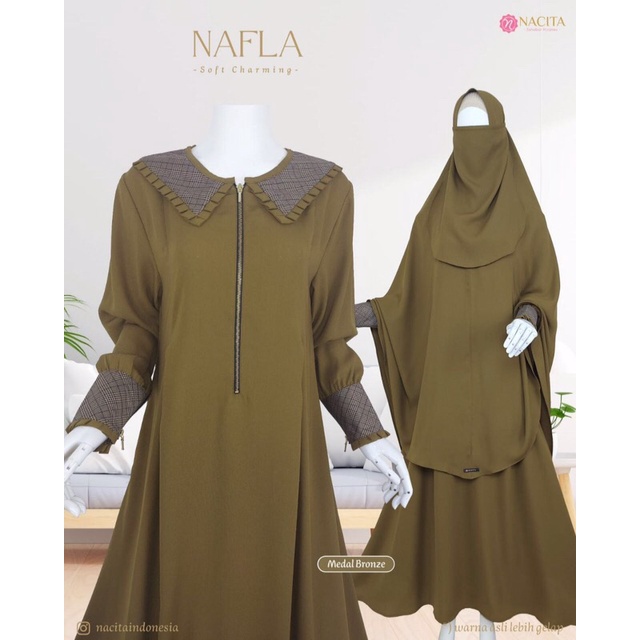 Baju Gamis Syari Wanita Terbaru Nafla Nacita Premium