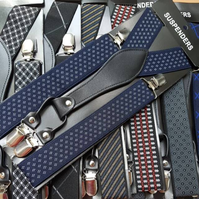 Suspender Motif (Jojon) Import Quality 3,5cm Fit Up To Size XL