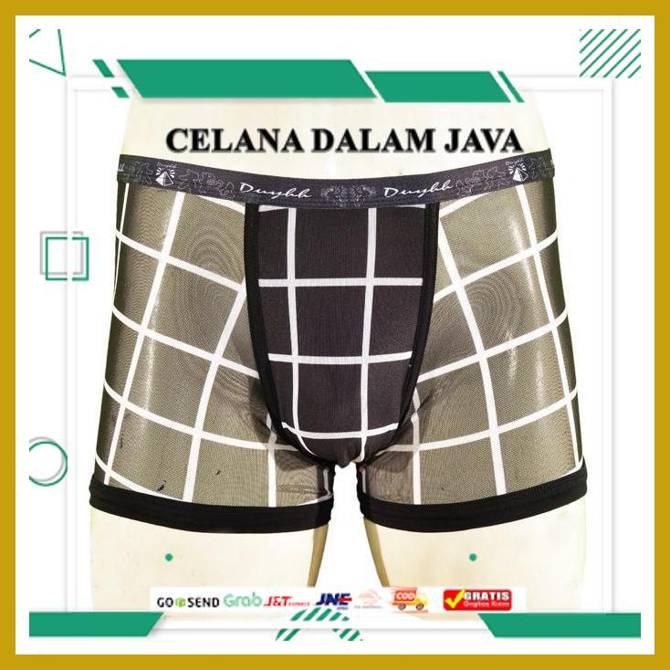 CELANA BOXER PRIA TRANSPARAN P2518 UNDERWEAR SEXY PRIA - 1 PCS IMPORT