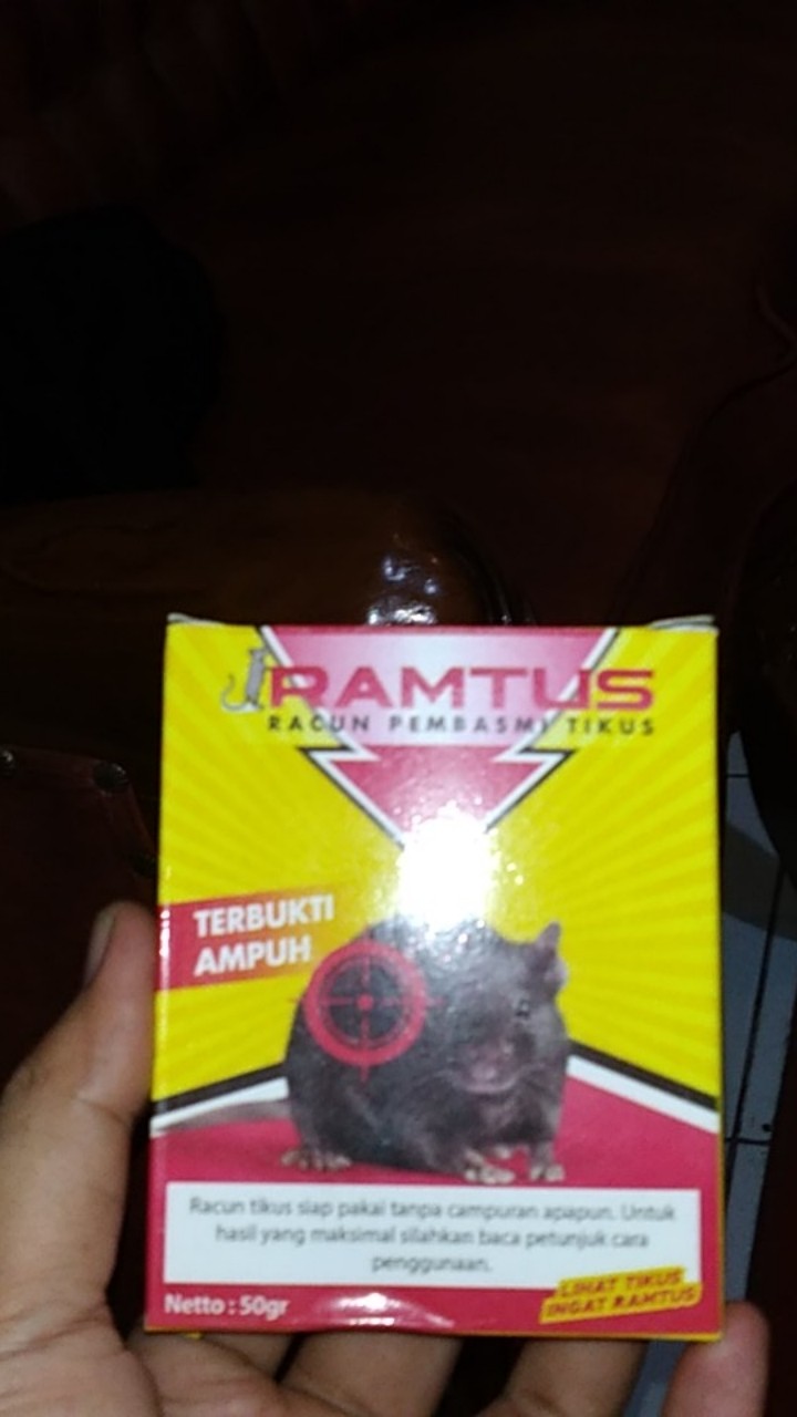 Umpan Jebakan Tikus Paling Ampuh Ramtus Racun Pembasmi Tikus Mati Kering Obat Pembunuh Tikus 2 Pack