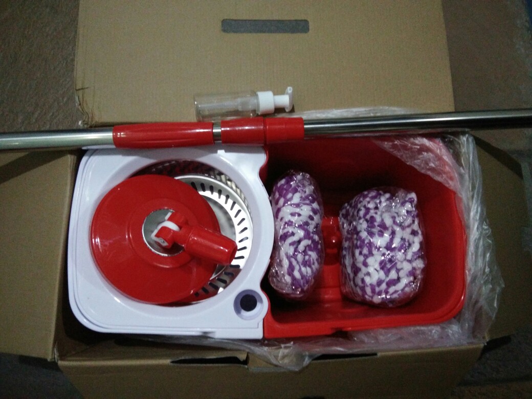 Bolde Super Mop Double Size Kain Pel Praktis Dan Mudah Dengan Ember Dan Pemeras Kain Pel Random