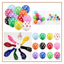 Balon Polkadot Murah Warna Random Balloon