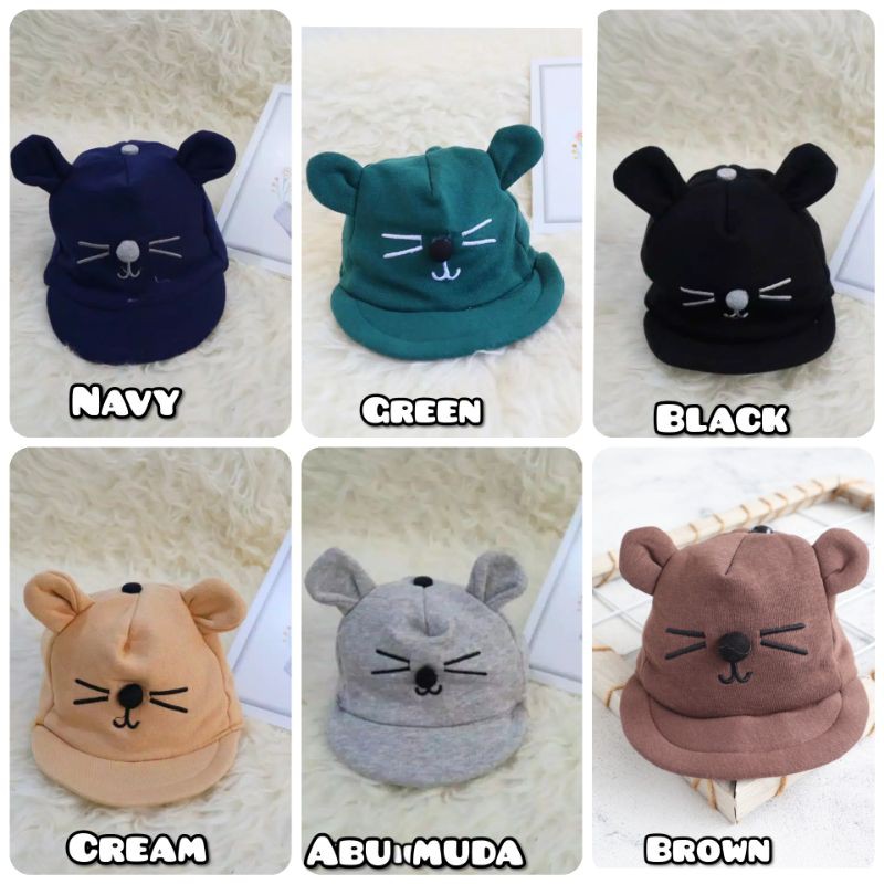 Topi Bayi Baseball kucing Topi Bayi Lucu Topi Bayi karakter