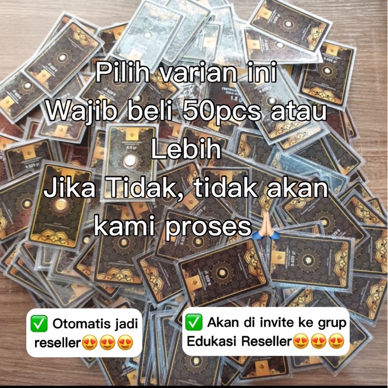 MINIGOLD SOUVENIR dan 0.025 GRAM EMAS MINI 24K MINI GOLD BISA TUKAR ANTAM-0.025gr GROSIR Min50