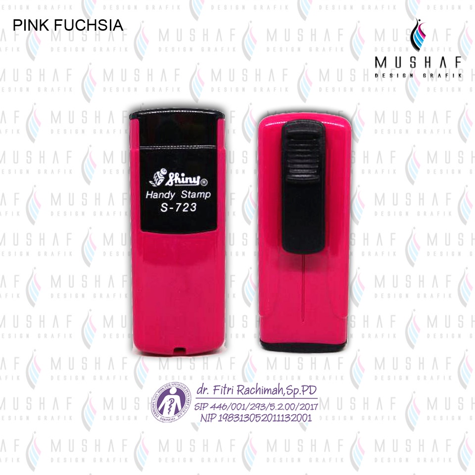 

Stempel Nama Saku / Stempel Gantungan Handy Pocket Shiny Model Baru