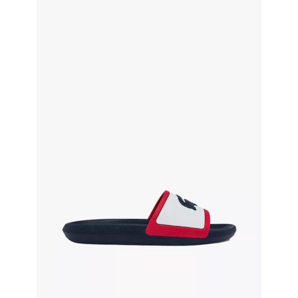 Sandal Lacoste Croco Rubber Sendal Slide Selop Casual Pria Cowok Original