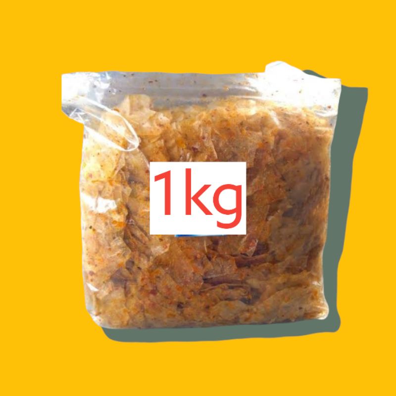 KERIPIK KACA PEDAS JERUK 1KG / KERIPIK BELING BALEDAG SNACK HALAL PEDAS SAJODO SNACK VIRAL HALAL