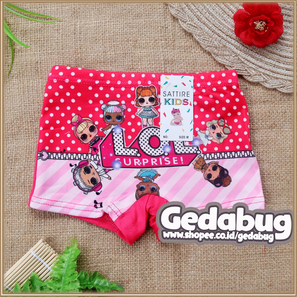 6 Pcs - Boxer Anak Perempuan SATTIRE GIRL / Celana Dalam Renang Anak