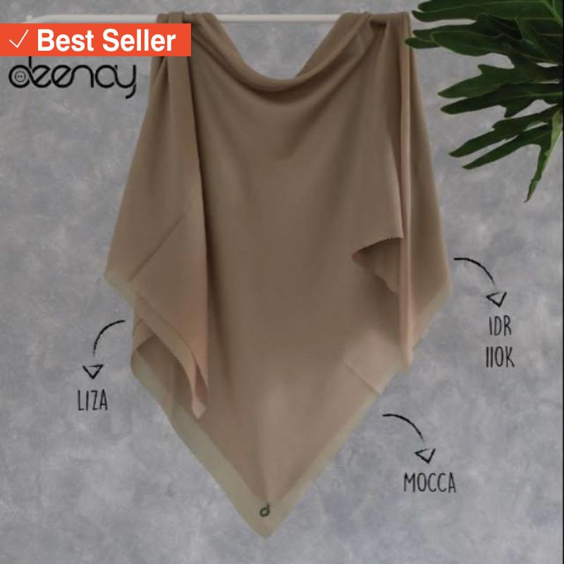 Hijab cantik simple syari syar'i murah Muslimah / Deenay Polos Mocca
