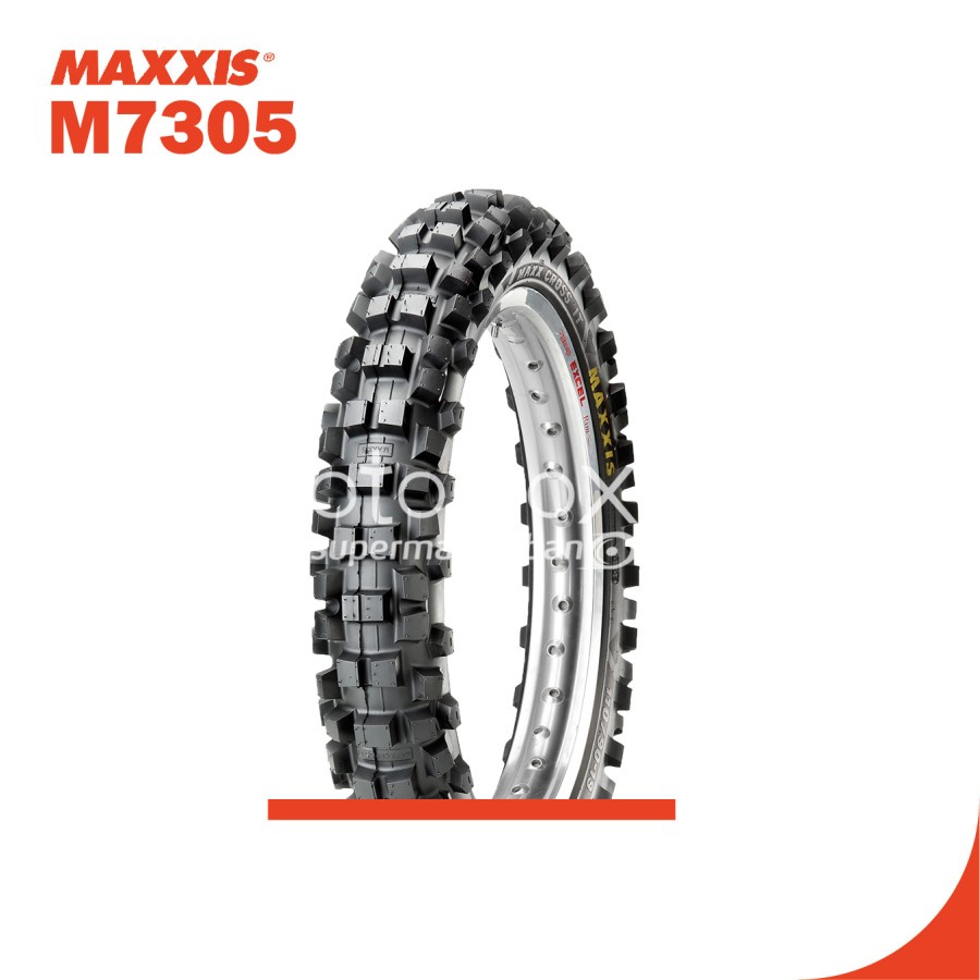 Ban Motocross Trail Maxxis M7305 Ukuran 100/100-18 Ring 18 Tubetype