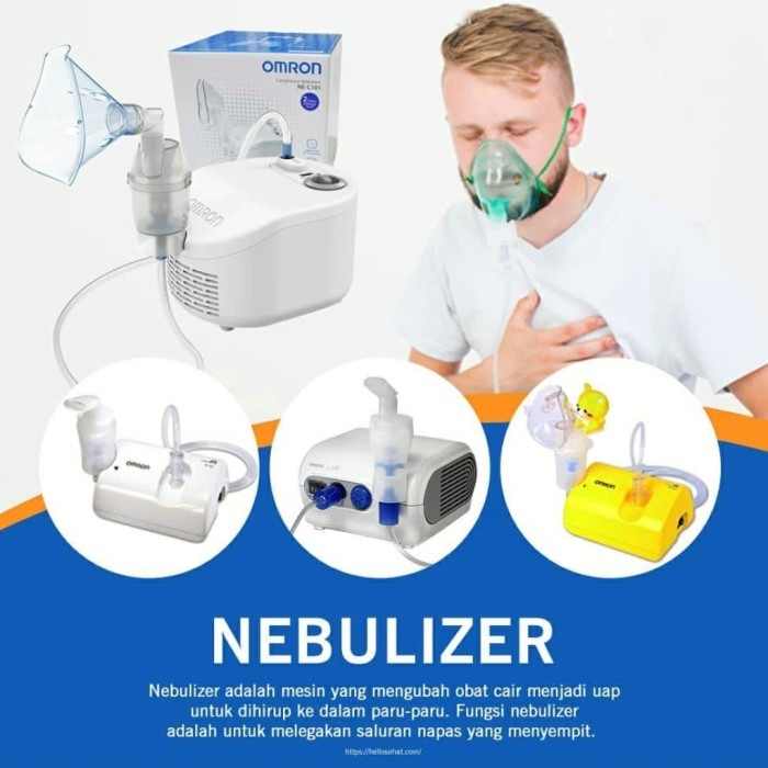 New Omron Nebulizer C101 | Omron C-101 | Pengganti Omron C-803