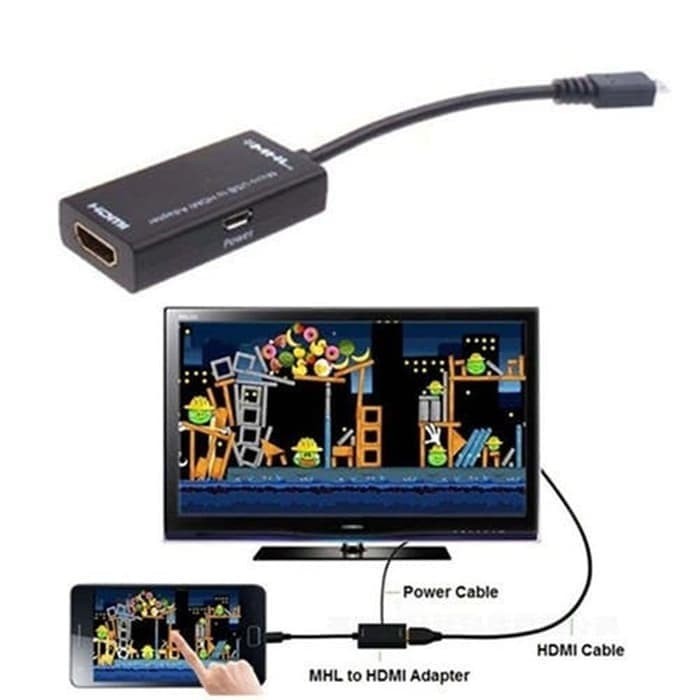 Kabel converter micro usb to HDTV MHL plus 11 pin