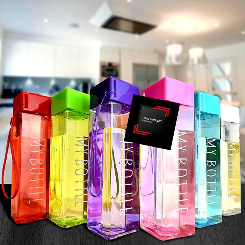 MY BOTOL BENING SEGI ATAU PETAK/BOTOL MINUM KOTAK 500ML