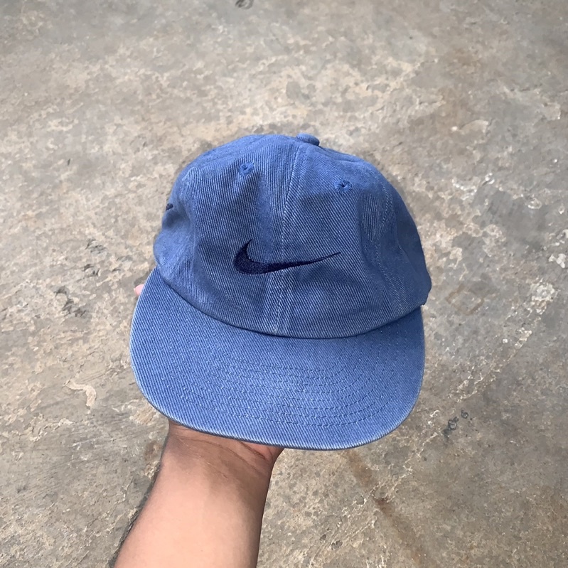 Topi Nike Vintage Tonal Indigo Blue Big Swoosh