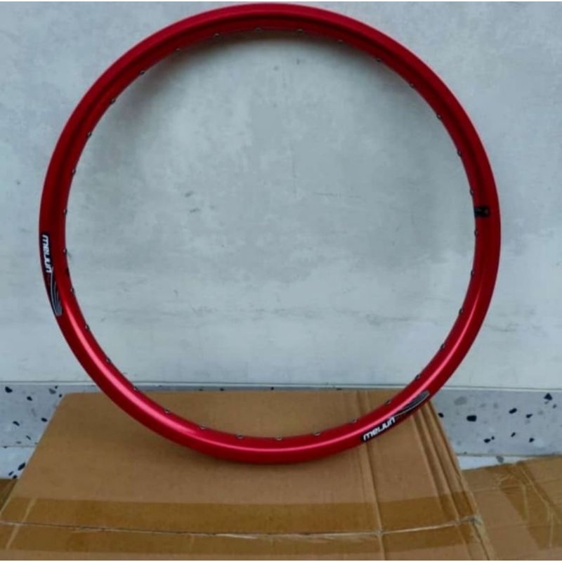 Rims meijun diskbrake 20 inch 406 32 hole merah dan gold