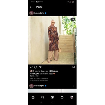 sahara tunik pleats heaven lights