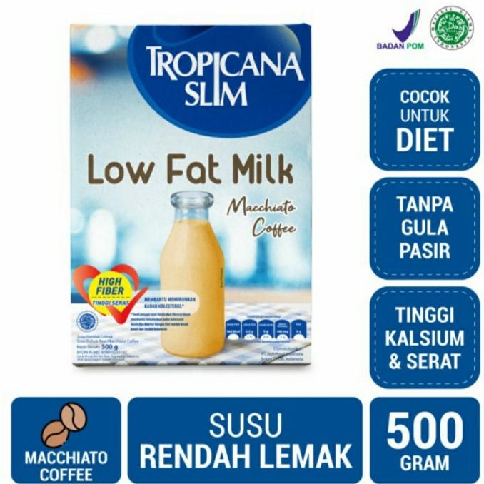 

[COD] susu tropicana slim low fat milk rasa machiato coffee 500gr [COD]