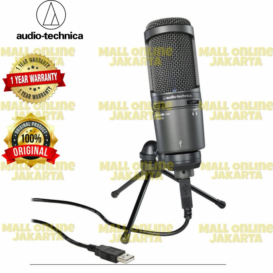 Mic Condensor Audio Technica At2020 Usb Original Microphone at 2020