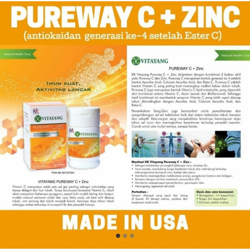 Vitamin C plus Zinc ( Pureway C + zinc )
