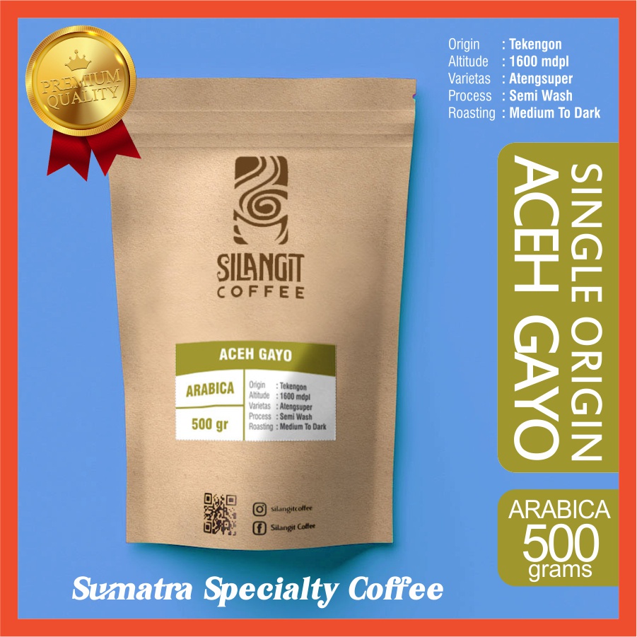 

ARABICA ACEH GAYO Bubuk 500gr by Silangit Coffee