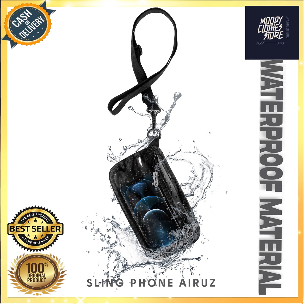 SLING PHONE AIRUZ POUCH WALLET HP WATERPROOF SLING PHONE TAS GANTUNG HAPE HANDPHONE POUCH TAS ANTI A