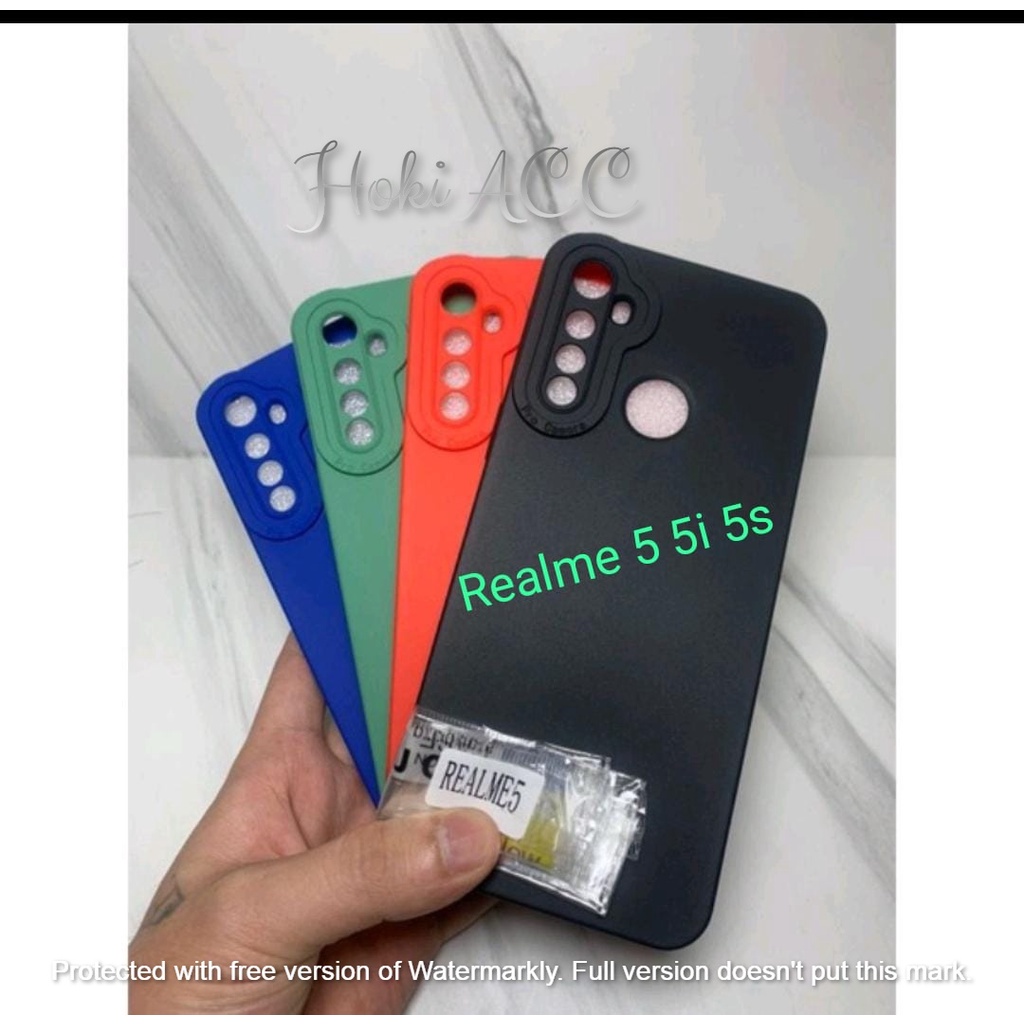 Softcase Silikon Case Pro Camera Lens Protector Realme 5 Realme 5i Realme 5S