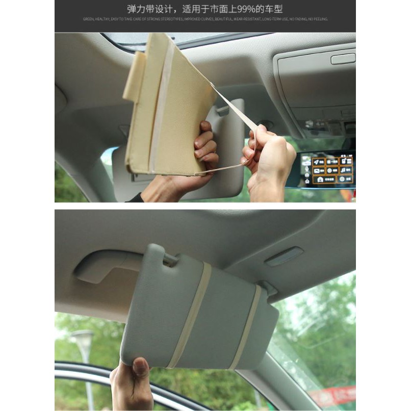 Sunvisor organizer kartu uang tiket mobil