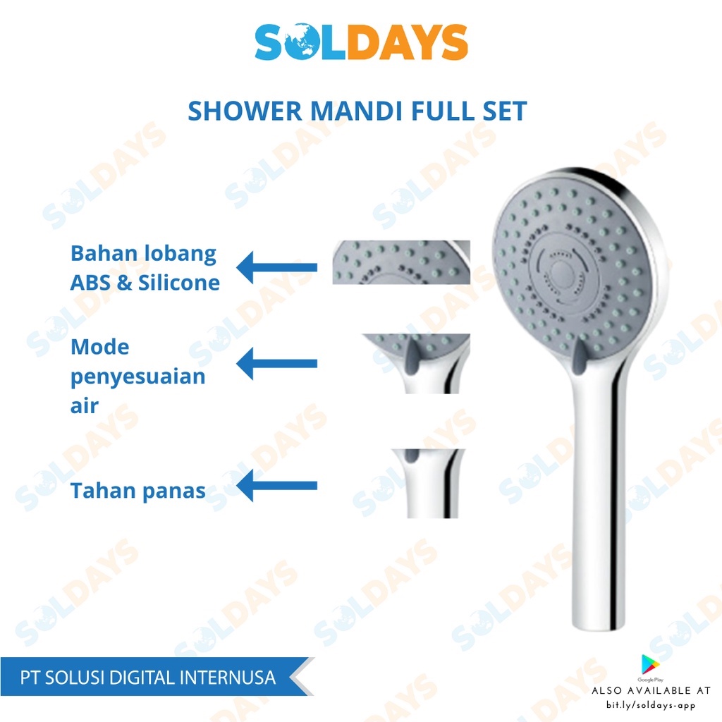 Shower Set Mandi Ukuran Besar