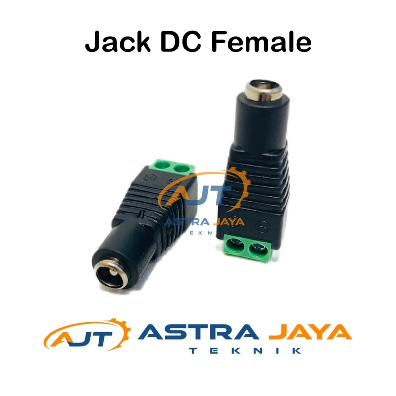 Jack DC Female Konektor Dinamo Pompa DC / CCTV / Socket Adaptor 12 Volt Betina