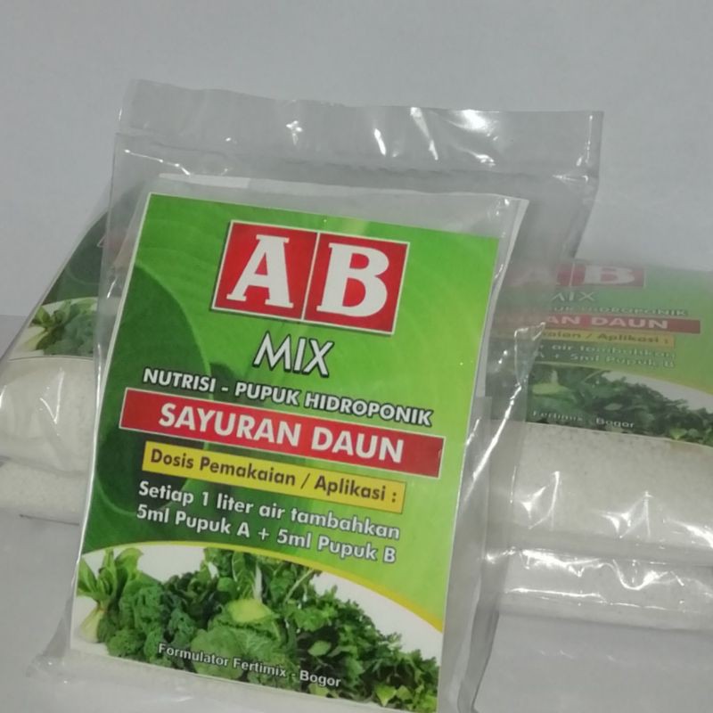 Nutrisi pupuk ab mix  hidroponik